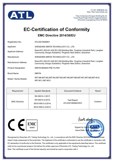 StandardCE(pre filter)